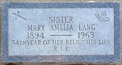 Sr Mary Amelia Lang 