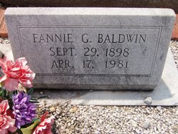 Fannie <I>Green</I> Baldwin 
