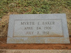 Myrtie Elizabeth <I>Marshall</I> Baker 