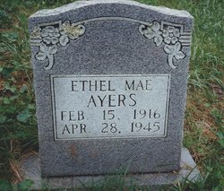 Ethel Mae <I>Whitaker</I> Ayers 