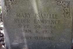Mary Isabelle “Ibby” <I>Bell</I> Lawrence 