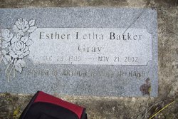 Esther Letha <I>Barker</I> Gray 