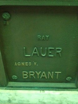 Agnes V <I>Baker</I> Bryant 