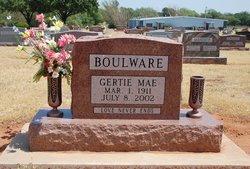 Gertrude Mae “Gertie” <I>Duncan</I> Boulware 