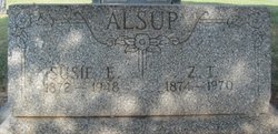Susie Elizabeth <I>Alsup</I> Alsup 