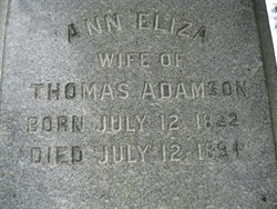 Ann Eliza <I>Fowler</I> Adamson 