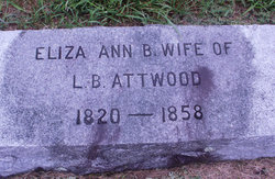 Eliza Ann B Attwood 