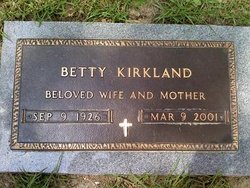 Betty <I>Bynum</I> Kirkland 