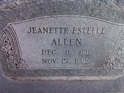 Jeanette Estelle Allen 