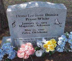 Dema Lee <I>Isom</I> Donica Pryor White 