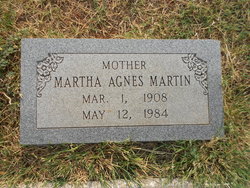 Martha Agnes <I>Lancaster</I> Martin 