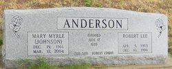 Mary Myrle <I>Johnson</I> Anderson 