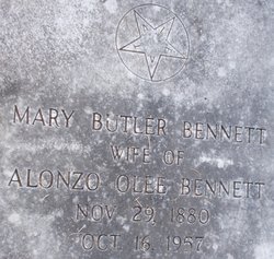 Mary <I>Butler</I> Bennett 