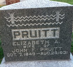 Elizabeth Anne “Lizzy” <I>Calvert</I> Pruitt 