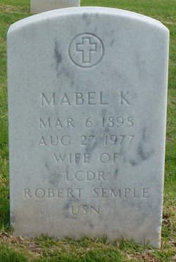 Mrs Mabel K. <I>Bishob</I> Semple 