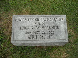 Eunice Miller <I>Taylor</I> Baumgardner 