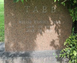 Willie Eunice <I>Jones</I> Tabb 