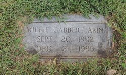 Millie <I>Gabbert</I> Akin 