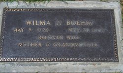 Wilma Helene <I>Hendrickson</I> Boehm 