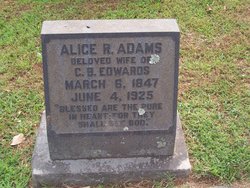 Alice Robertson <I>Adams</I> Edwards 