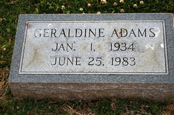 Geraldine <I>Carter</I> Adams 