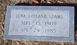 Lena <I>Breland</I> Adams 