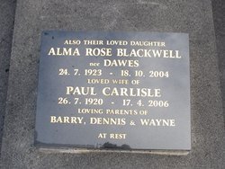 Alma Rose <I>Dawes</I> Blackwell 