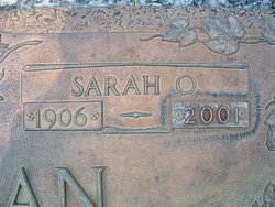 Sarah Ola “Sadie” <I>Adams</I> Freeman 