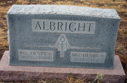 Rev Henry Frederick Albright 