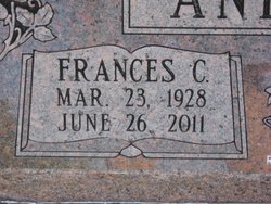 Frances C. <I>Frisby</I> Anderson 