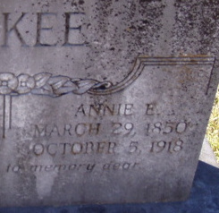 Ann Elizabeth “Annie” <I>Allen</I> McKee 