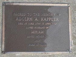 Adolph Alfred Kappler 