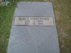 Mary G <I>Hobby</I> Brown 