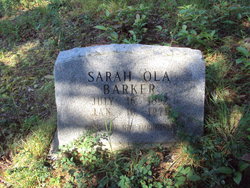 Sarah Ola <I>Haught</I> Barker 