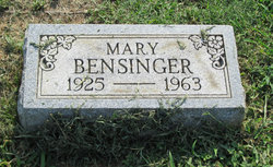 Mary <I>Redman</I> Bensinger 