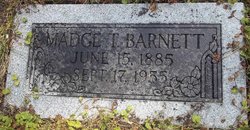 Madge Elizabeth <I>Trunkey</I> Barnett 