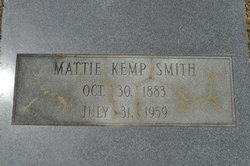Mattie Irene <I>Kemp</I> Smith 