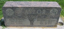 Willard Lester Taylor 