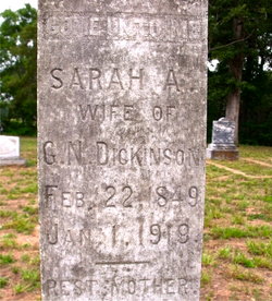Sarah A. “Sally” <I>Morrison</I> Dickinson 