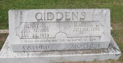 Henry M Giddens 