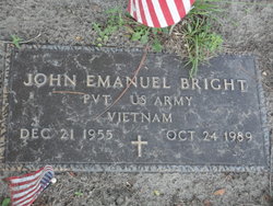 Pvt John Emanuel Bright 