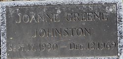 Joanne <I>Greene</I> Johnston 