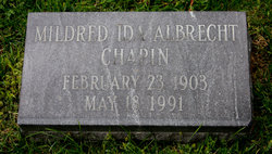 Mildred Ida <I>Taylor</I> Albrecht Chapin 