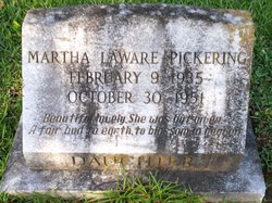 Martha Laware Pickering 