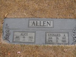 Alice <I>Provost</I> Allen 