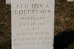 PVT Clifton A Robertson 