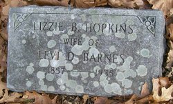 Elizabeth “Lizzie” <I>Hopkins</I> Barnes 