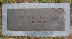 Gertrude A <I>Letcher</I> McAlister 