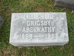 Lillie Reid <I>Grigsby</I> Abernathy 