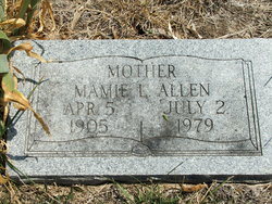 Mamie L. <I>Tadlock</I> Allen 